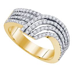 0.75CT Diamond Anniversary 10KT Ring Yellow Gold