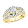 Image 1 : 1.0CT Diamond Anniversary 10KT Ring Yellow Gold
