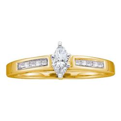 0.25CT Diamond Bridal 14KT Ring Yellow Gold