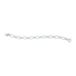 2.35CT Diamond Anniversary 14KT Bracelet White Gold