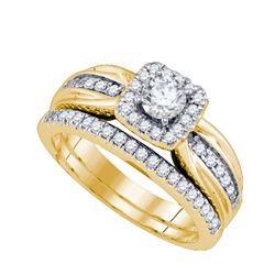 0.75CT Diamond Bridal 14KT Ring Yellow Gold