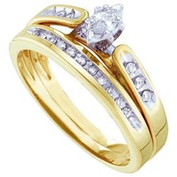 0.20CT Diamond Bridal 14KT Ring Yellow Gold