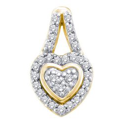 0.25CT Diamond Anniversary 10KT Pendant Yellow Gold