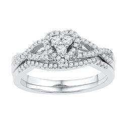 0.35CT Diamond Bridal 10KT Ring White Gold