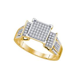 0.20CT Diamond Bridal 10KT Ring Yellow Gold