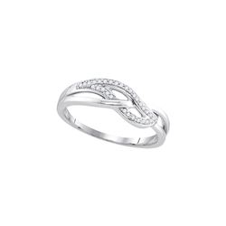 0.10CT Diamond Anniversary 10KT Ring White Gold