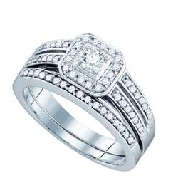 0.50CT Diamond Bridal 14KT Ring White Gold