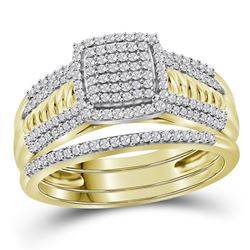 0.35CT Diamond Bridal 10KT Ring Yellow Gold