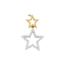 0.25CT Diamond Star 10KT Earrings Yellow Gold