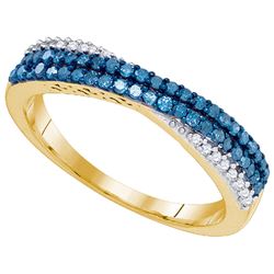 0.35CT Diamond Anniversary 10KT Ring Yellow Gold