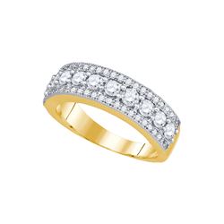 1.0CT Diamond Anniversary 14KT Ring Yellow Gold