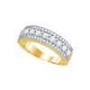 Image 1 : 1.0CT Diamond Anniversary 14KT Ring Yellow Gold