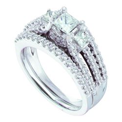 1.25CT Diamond Bridal 14KT Ring White Gold