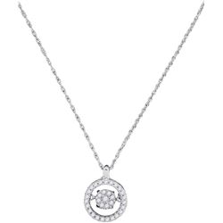 0.20CT Diamond Anniversary 10KT Pendant White Gold