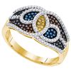 Image 1 : 0.50CT Diamond Micro-Pave 10KT Ring Yellow Gold
