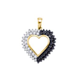 0.50CT Diamond Heart 10KT Pendant Yellow Gold