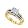 Image 1 : 0.50CT Diamond Invisible 14KT Ring Yellow Gold