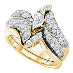 1.0CT Diamond Bridal 14KT Ring Yellow Gold