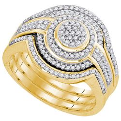 0.50CT Diamond Bridal 10KT Ring Yellow Gold
