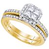 Image 1 : 0.75CT Diamond Invisible 14KT Ring Yellow Gold
