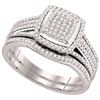 Image 1 : 0.50CT Diamond Micro-Pave 10KT Ring White Gold