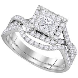 0.85CT Diamond Bridal 14KT Ring White Gold