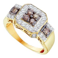 1.0CT Diamond Anniversary 14KT Ring Yellow Gold
