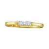 Image 1 : 0.10CT Diamond 3-Stone 14KT Ring Yellow Gold