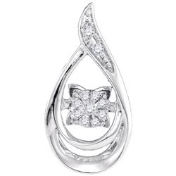 0.05CT Diamond Anniversary 10KT Pendant White Gold