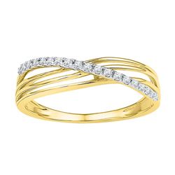 0.85CT Diamond Anniversary 10KT Ring Yellow Gold