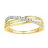 Image 1 : 0.85CT Diamond Anniversary 10KT Ring Yellow Gold