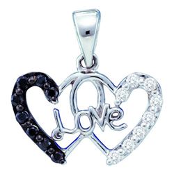 0.20CT Diamond Heart 14KT Pendant White Gold