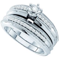 0.25CT Diamond Bridal 14KT Ring White Gold