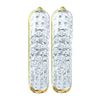 Image 1 : 0.12CT Diamond Hoops 10KT Earrings Yellow Gold