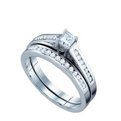 0.50CT Diamond Bridal 10KT Ring White Gold
