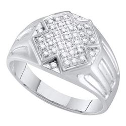 0.25CT Diamond Micro-Pave 10KT Ring White Gold