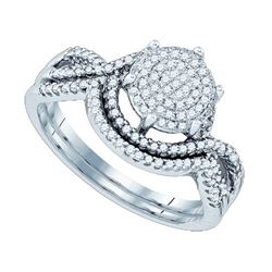 0.35CT Diamond Bridal 10KT Ring White Gold