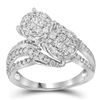 Image 1 : 1.0CT Diamond Soleil 14KT Ring White Gold