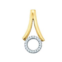 0.05CT Diamond Anniversary 10KT Pendant Yellow Gold