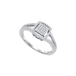 0.25CT Diamond Mirco-Pave 10KT Ring White Gold