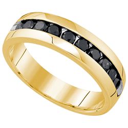 1CT Diamond Anniversary 10KT Ring Yellow Gold