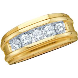 0.25CT Diamond Mens 14KT Ring Yellow Gold