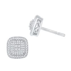 0.60CT Diamond Anniversary 10KT Earrings White Gold