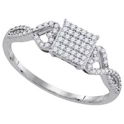 0.20CT Diamond Anniversary 10KT Ring White Gold