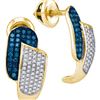 Image 1 : 0.50CT Diamond Micro-Pave 10KT Earrings Yellow Gold