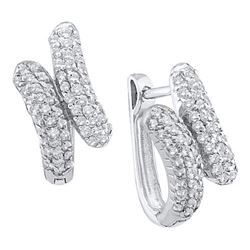 0.50CT Diamond Anniversary 14KT Earrings White Gold