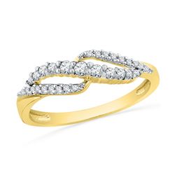 0.25CT Diamond Anniversary 10KT Ring Yellow Gold