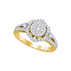 0.60CT Diamond Bridal 14KT Ring Yellow Gold
