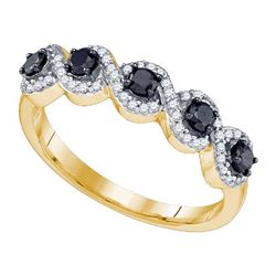 0.50CT Diamond Anniversary 10KT Ring Yellow Gold