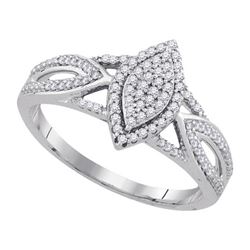 0.25CT Diamond Micro-Pave 10KT Ring White Gold